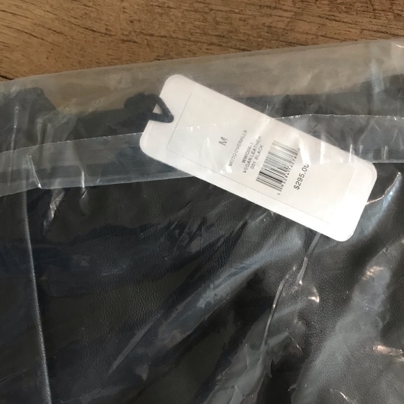 WeWoreWhat Vegan Leather Overalls - Picture 10 of 14